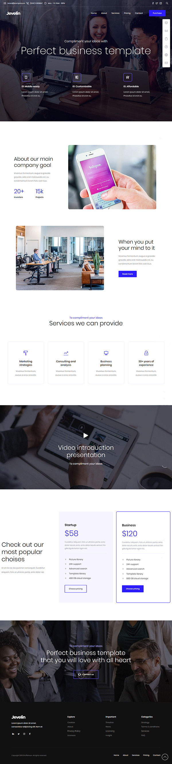 Jevelin | Multi-Purpose Responsive WordPress AMP Theme