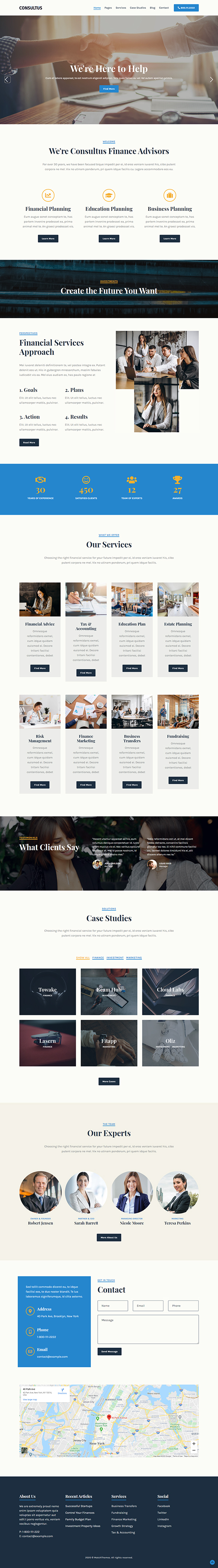 Consultus Finance Consulting Theme