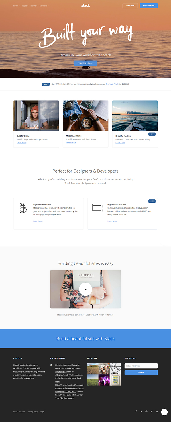 Stack - Multi-Purpose WordPress Theme with Variant Page Builder & Visual Composer