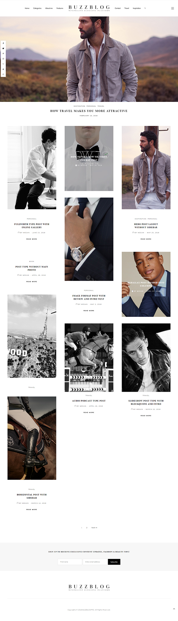 Buzz - Lifestyle Blog & Magazine WordPress Theme