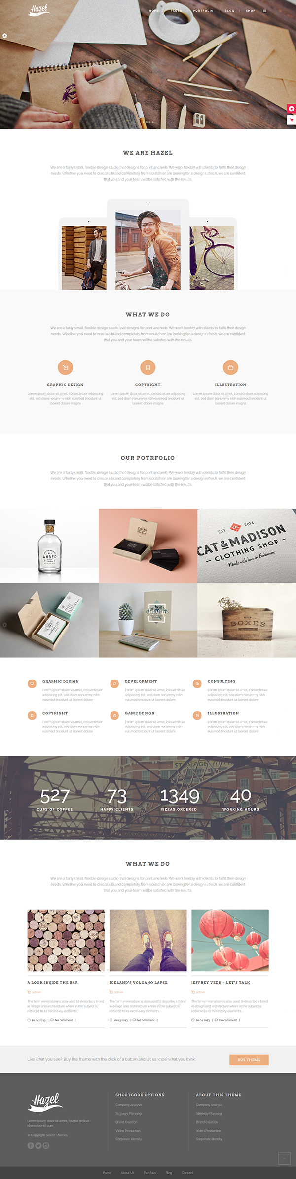 Hazel - Creative Multi-Concept Theme