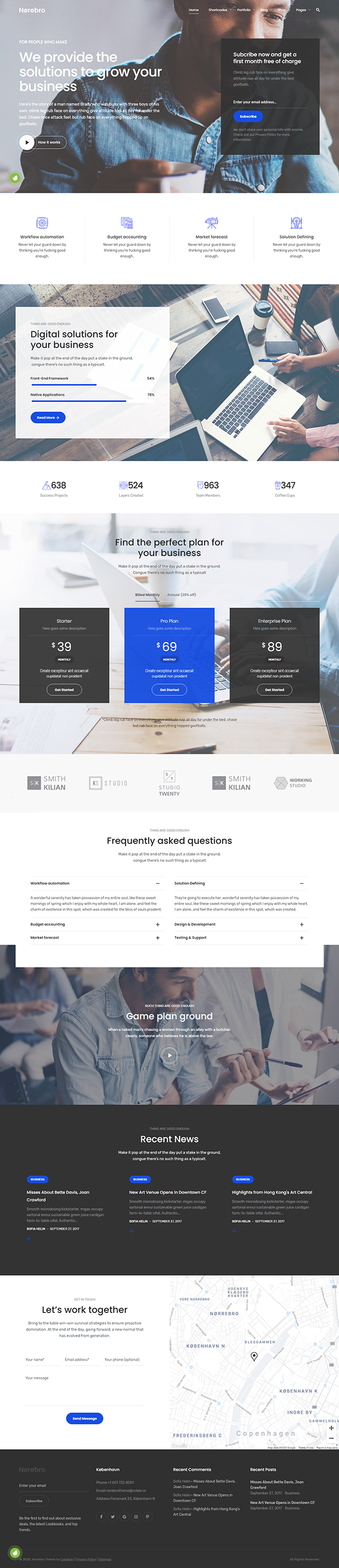 Norebro - Creative Portfolio Theme for Multipurpose Usage