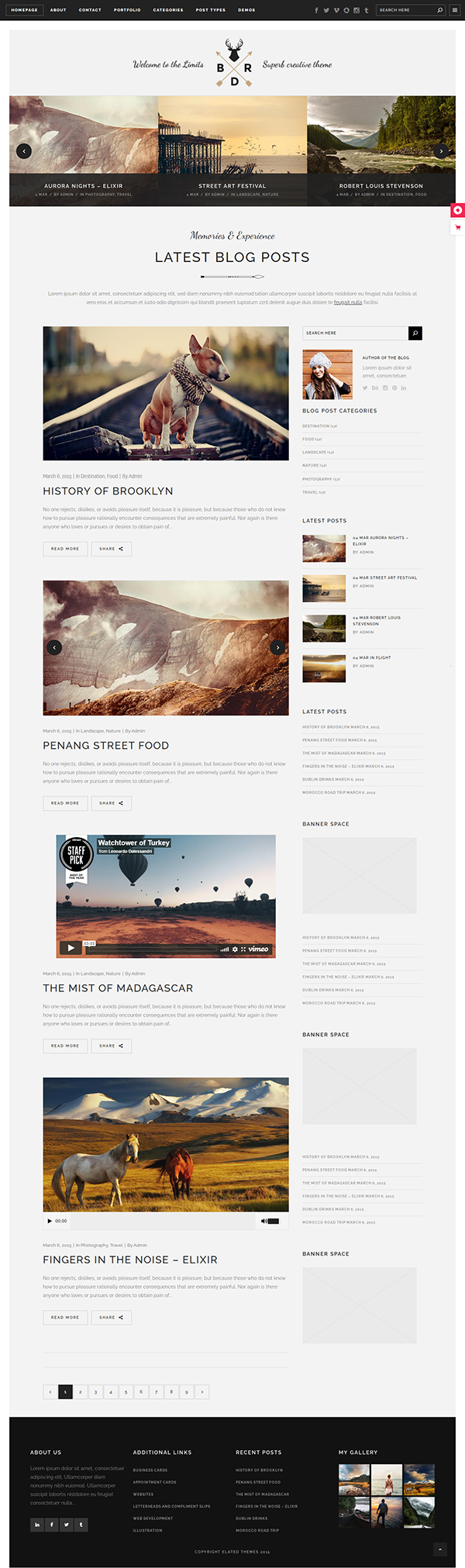 Borderland - Multipurpose Vintage Theme