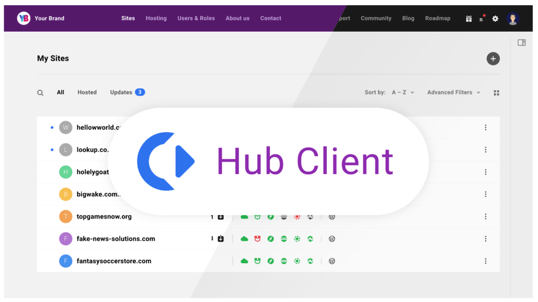 The hub client image.