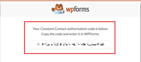 WPForm Authorization Code WPForm authorization code