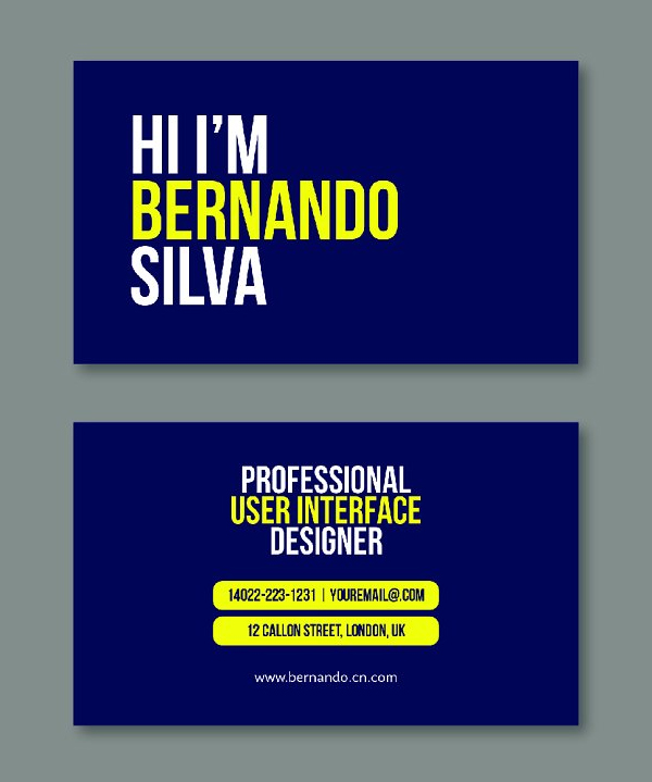 Minimal Creative Business Card Template Minimal Creative Business Card Template