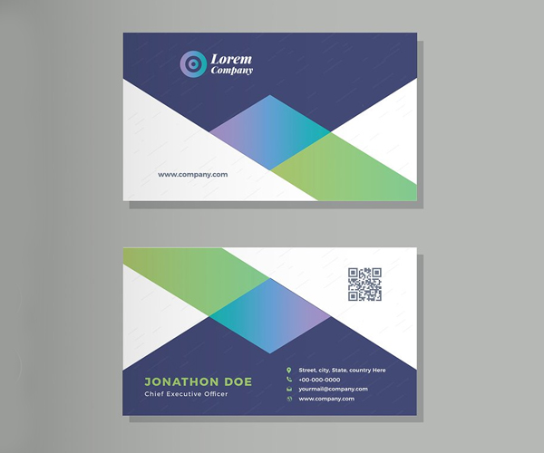 Elegant Corporate Business Card Design Elegant Corporate Business Card Design