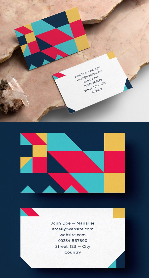 Geometric Business Card Template Geometric Business Card Template