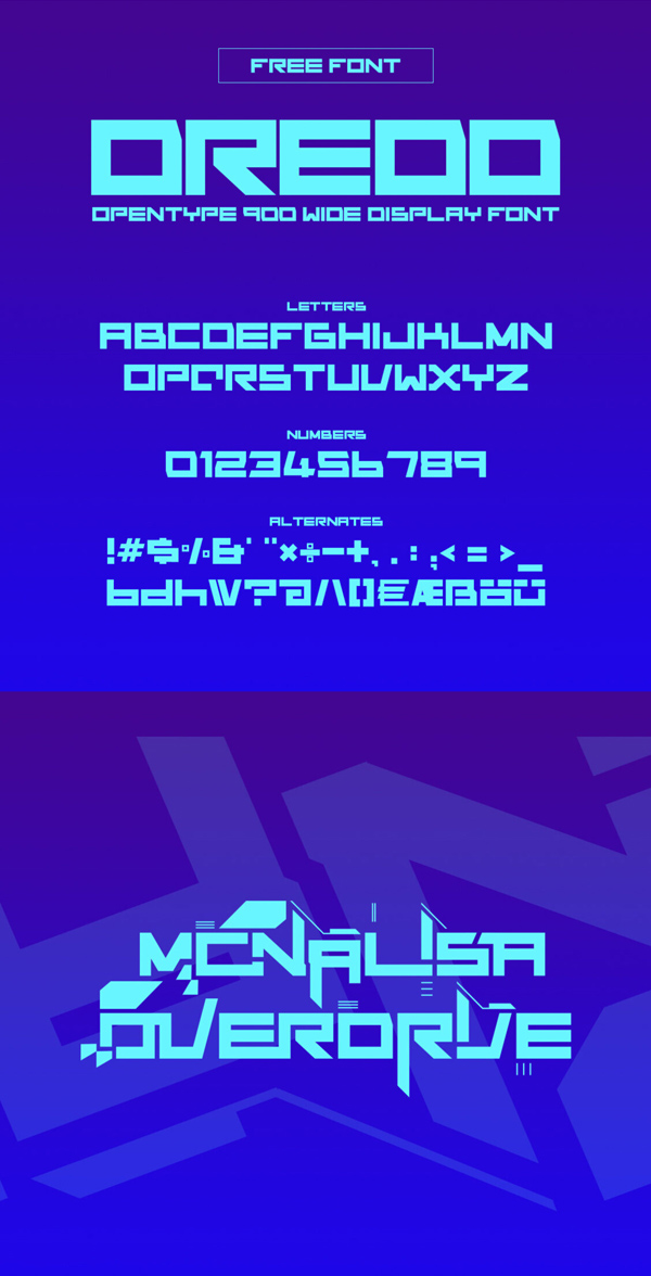Dredd Free Font Dredd Free Font