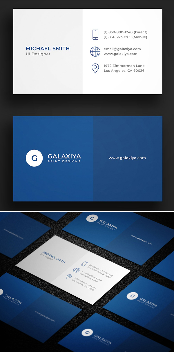 Minimal Corporate Business Card Minimal Corporate Business Card