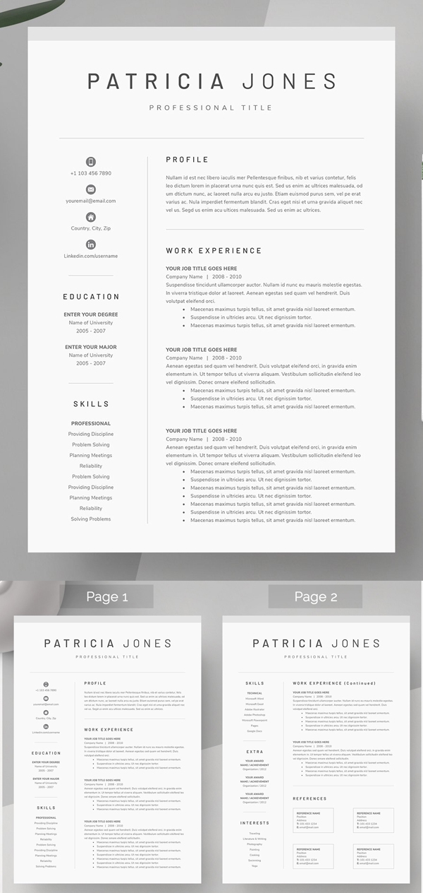 Best Minimal Resume Templates Of 2020 - 15 Best Minimal Resume Templates Of 2020 - 15