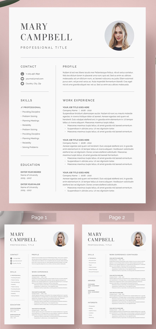 Best Minimal Resume Templates Of 2020 - 17 Best Minimal Resume Templates Of 2020 - 17