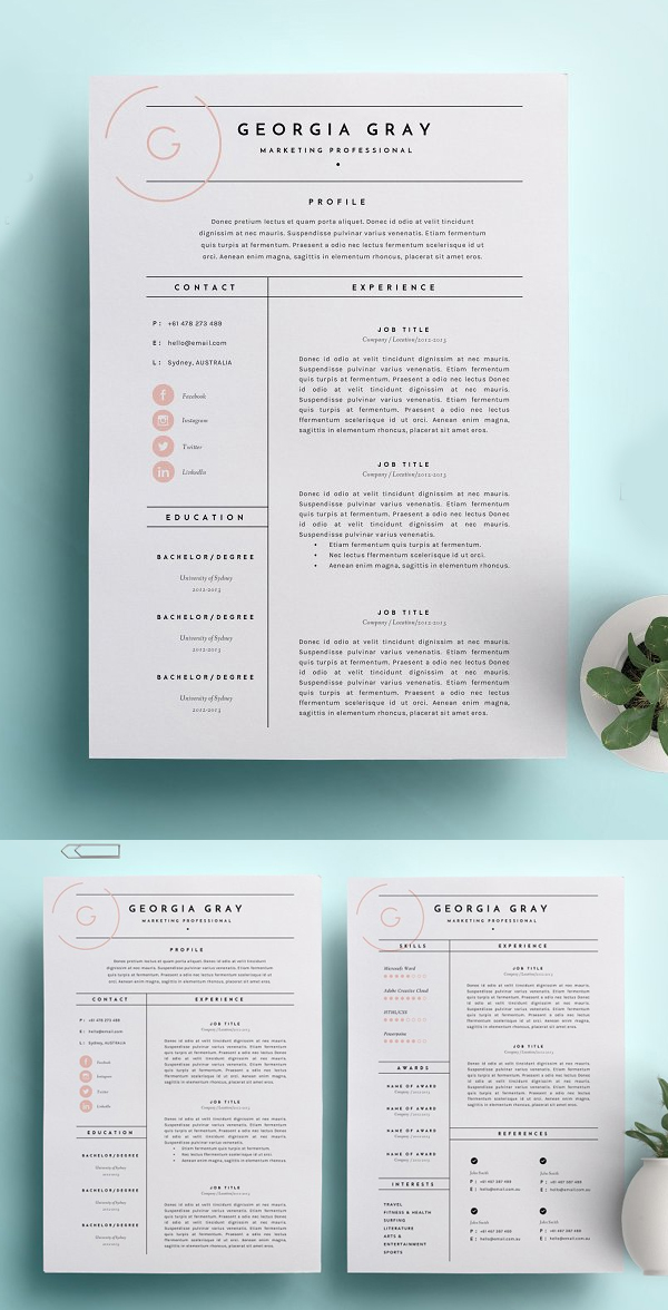Best Minimal Resume Templates Of 2020 - 19 Best Minimal Resume Templates Of 2020 - 19