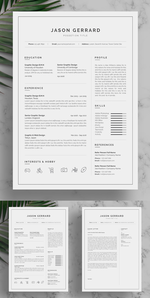 Best Minimal Resume Templates Of 2020 - 2 Best Minimal Resume Templates Of 2020 - 2