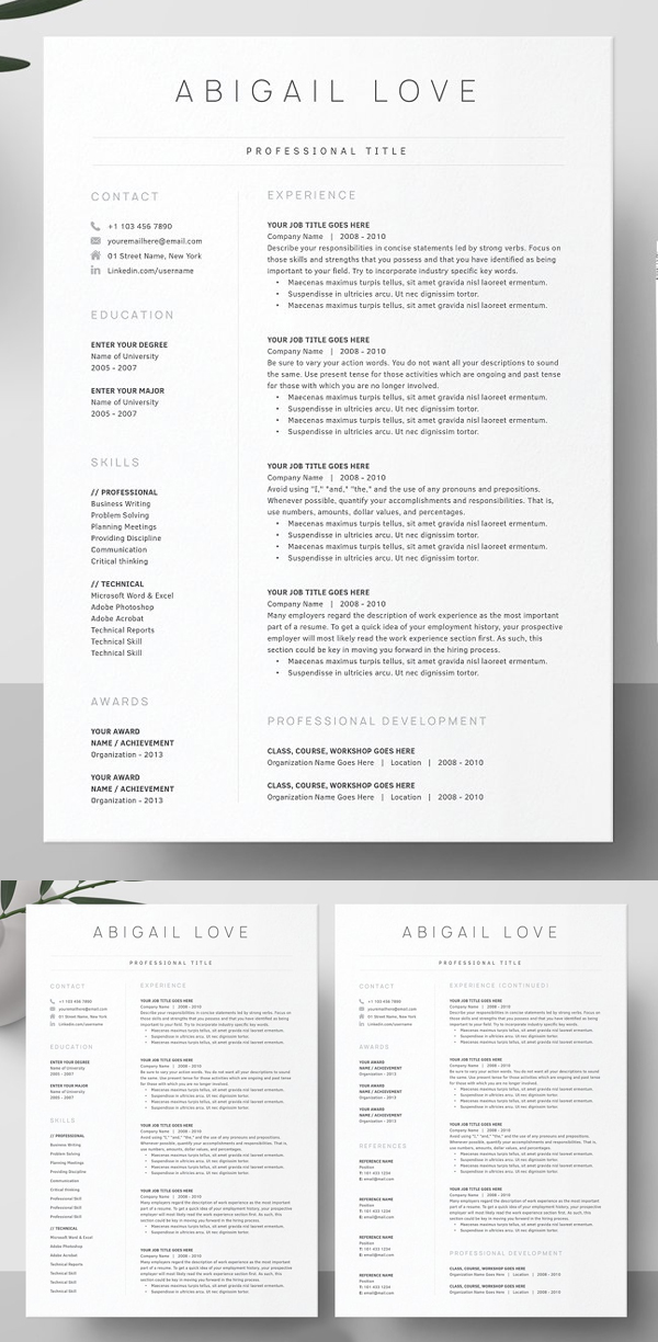 Best Minimal Resume Templates Of 2020 - 23 Best Minimal Resume Templates Of 2020 - 23