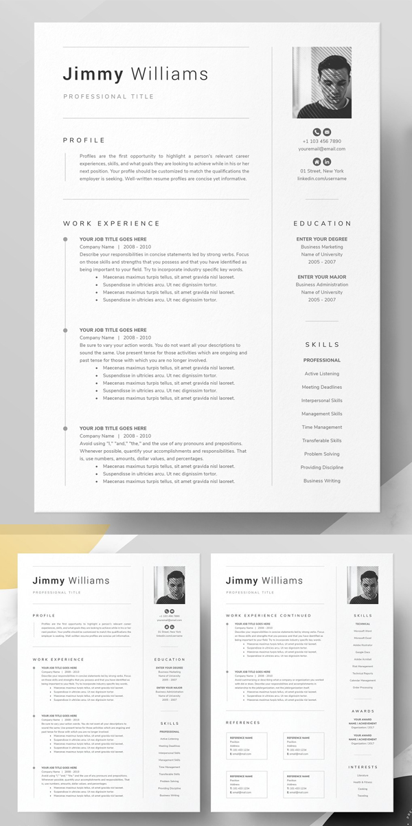 Best Minimal Resume Templates Of 2020 - 6 Best Minimal Resume Templates Of 2020 - 6