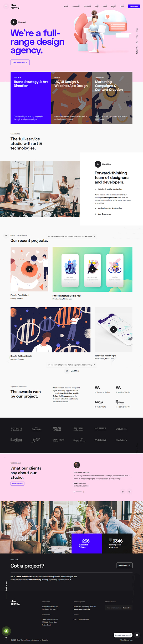 Ohio - Creative Portfolio & Agency WordPress Theme Ohio - Creative Portfolio & Agency WordPress Theme