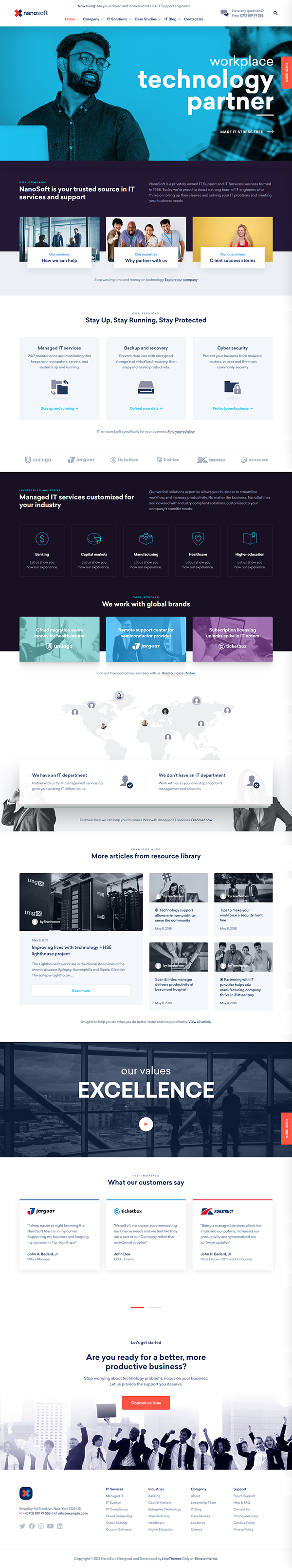 Nanosoft - WP Theme for IT Solutions and Services Company Nanosoft - WP Theme for IT Solutions and Services Company