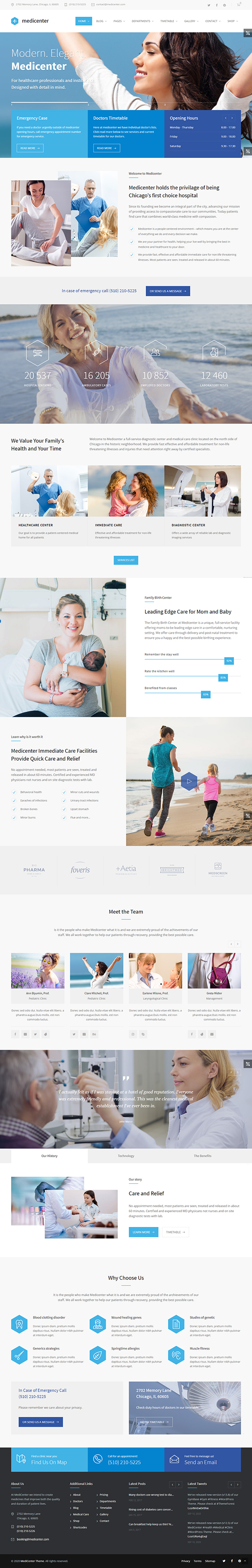 MediCenter - Health Medical Clinic WordPress Theme MediCenter - Health Medical Clinic WordPress Theme