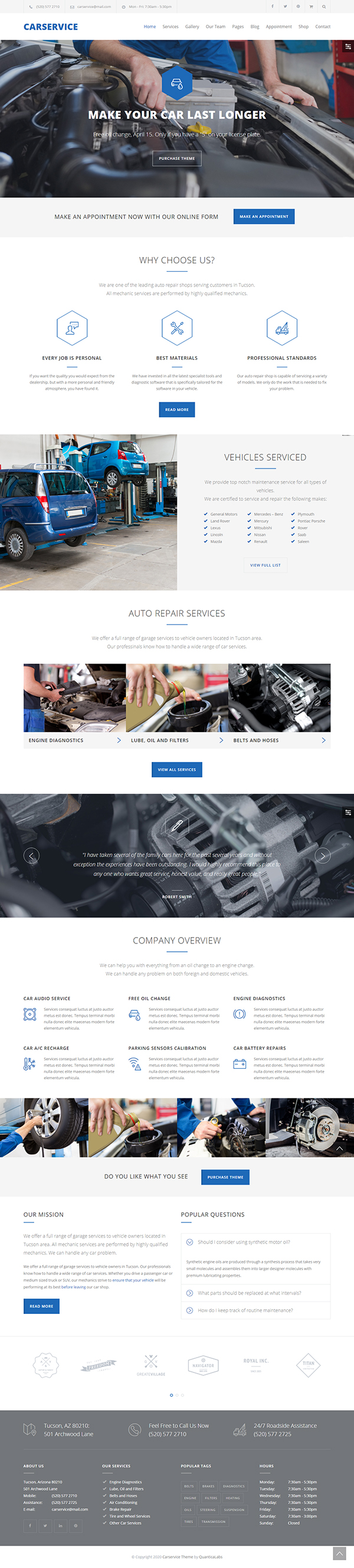 Car Service - Mechanic Auto Shop WordPress Theme Car Service - Mechanic Auto Shop WordPress Theme