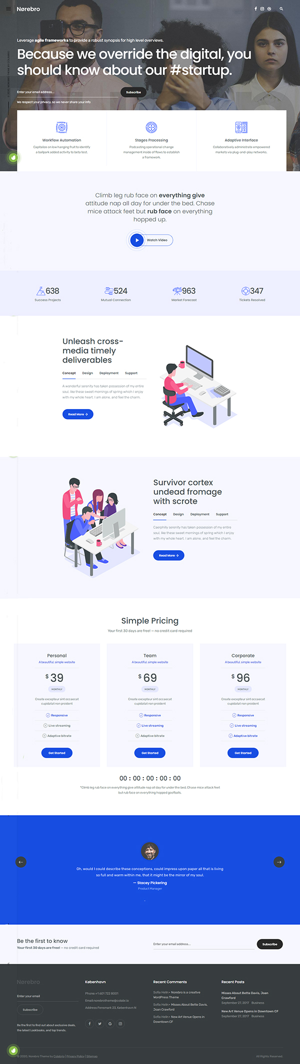 Norebro - Creative Portfolio Theme for Multipurpose Usage Norebro - Creative Portfolio Theme for Multipurpose Usage