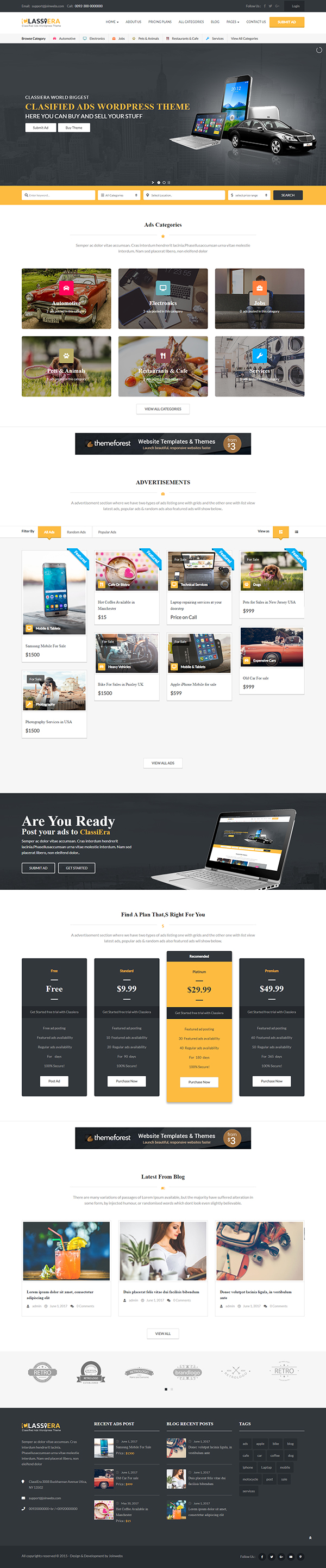 Classiera – Classified Ads WordPress Theme Classiera – Classified Ads WordPress Theme