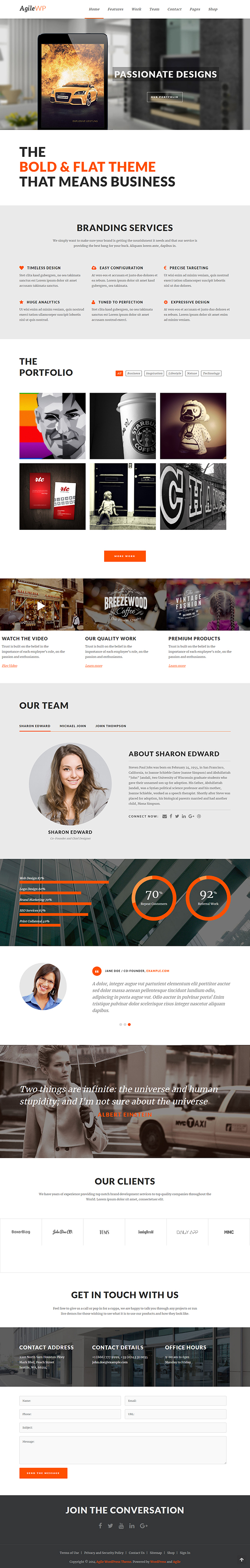 Agile - Multi-Purpose App Showcase WordPress Theme Agile - Multi-Purpose App Showcase WordPress Theme