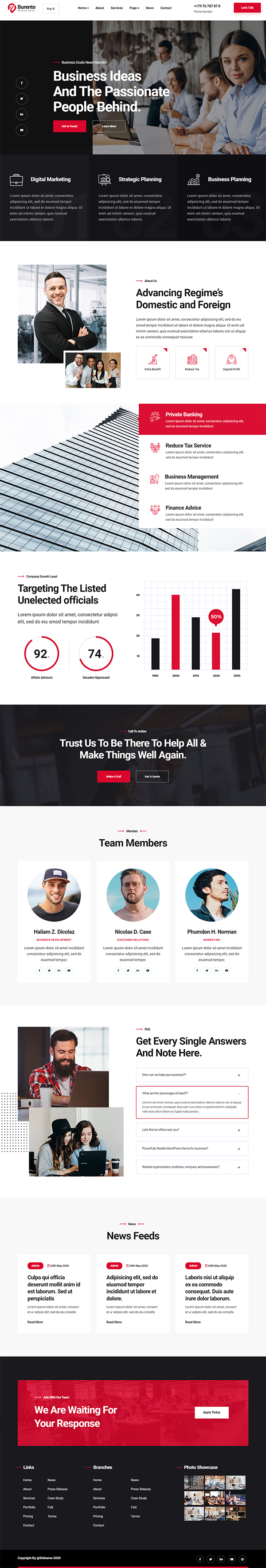 Burento - Multipurpose Business WordPress Theme Burento - Multipurpose Business WordPress Theme