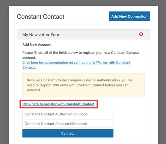 Register Constant Contact with WPForms Register Constant Contact with WPForms
