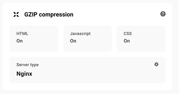 GZIP compression area.