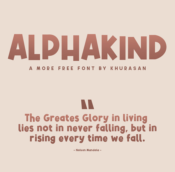 Alphakind Free Font