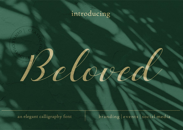 Beloved Romantic Script Free Font