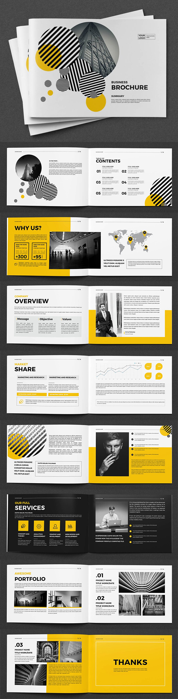 A5 Business Brochure Template