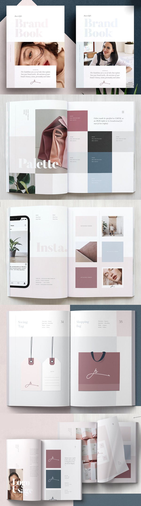 ROSE — Brand Guidelines Brochure Template