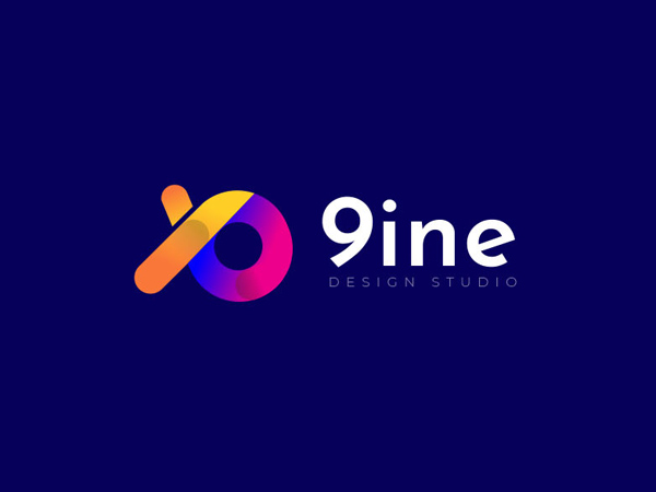 9ine Colorful Logo Design