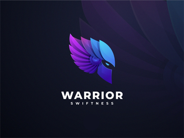 Warrior Colorful Logo Design
