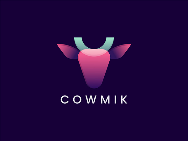 Cowmik Coloful Logo Mark