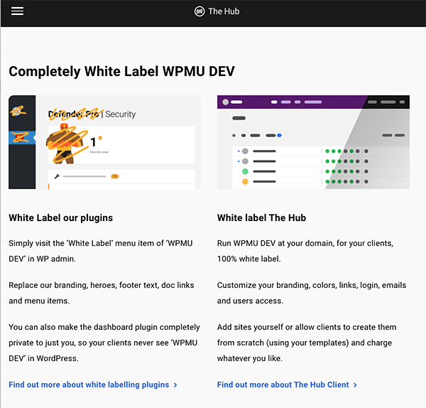 White label options.