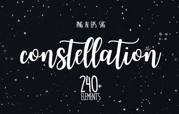 Free Constellation-Themed Graphic