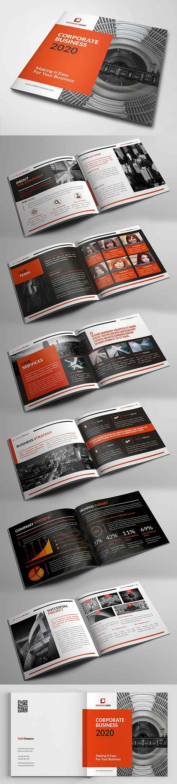 Square Corporate Brochure Template