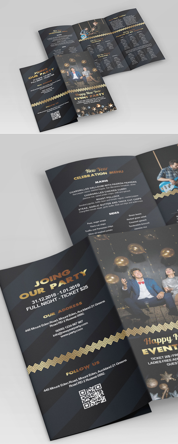 Free Tri-fold (Front / Back) Brochure Template