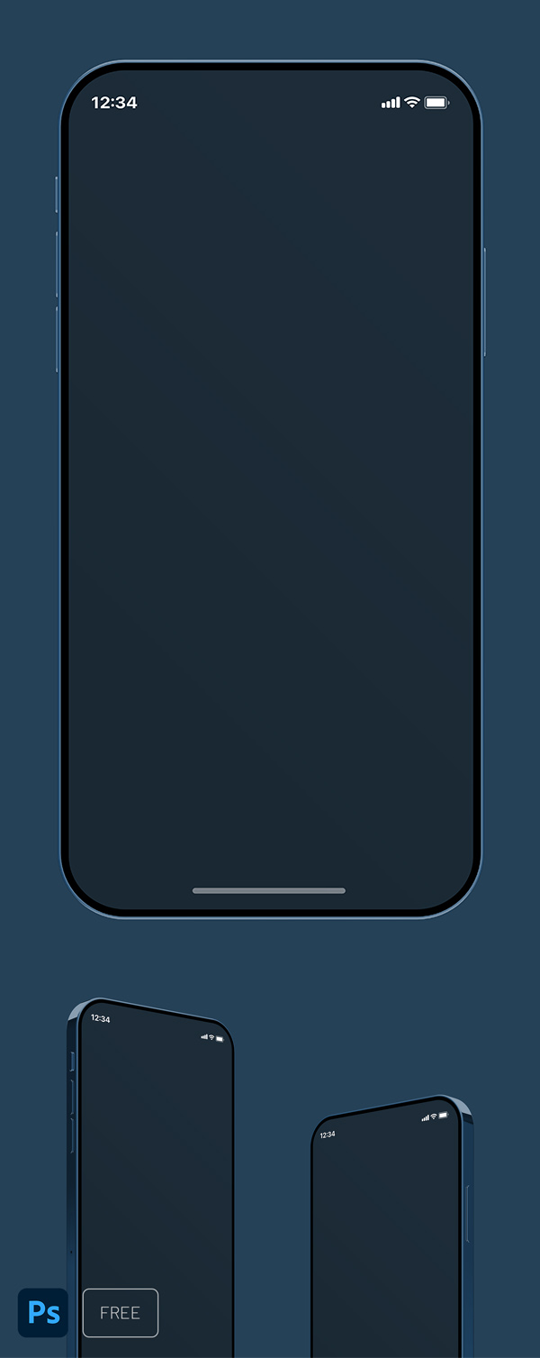 iPhone 12 Mockup Free to Download