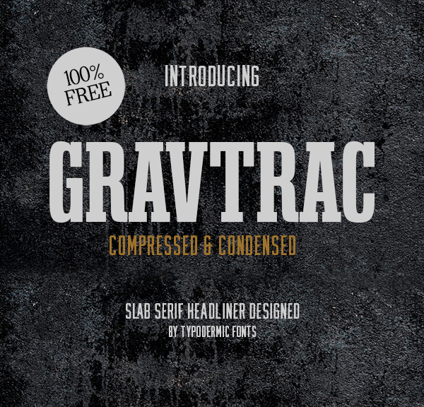 Gravtrac Free Font