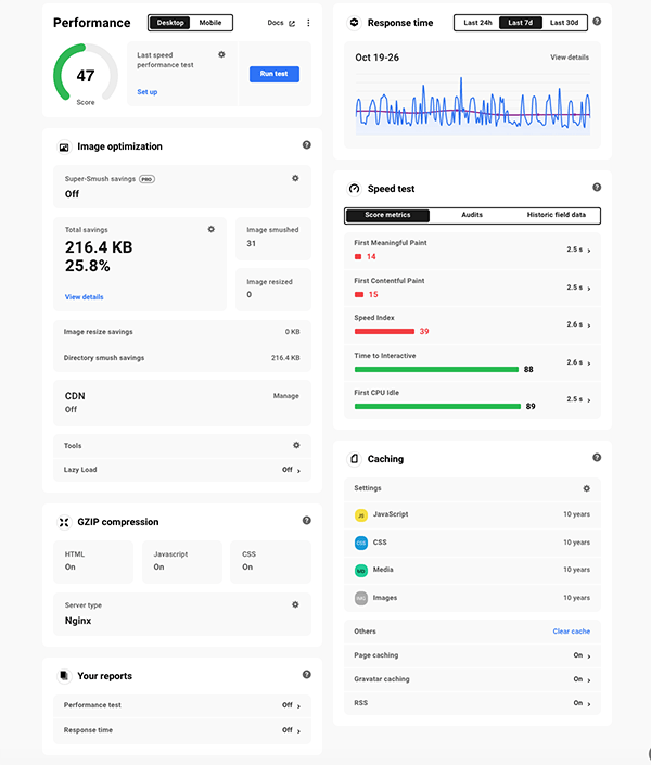 The performance area.